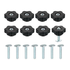 uxcell 8�Z�b�g T�m�u �L�b�g (�X�^�[ �m�u �t��) 1/4-20 x 1-1/2 T�X���b�g �{���g ��F �؍H ���� �p �A�N�Z�T���[
