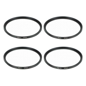 uxcell 67mm �X�^�[�t�B���^�[ �J���������Y�p ��䊌��ʃN���X�X�N���[���Z�b�g 4��6��8��12�� ��i�E�K���X���i�B�e�p 4���g