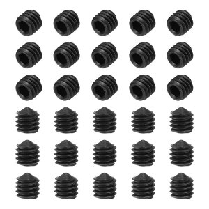 uxcell 60 �� M3x4mm �R�[���_ �~�߂˂� �J�[�{���X�`�[�� �Z�p���t�� �O�����[�{���g ���� ��� �C�� �Ƌ� DIY �v���W�F�N�g