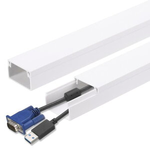 uxcell 5�Z�b�g �R�[�h�J�o�[ �Ǘp 15�C���`x0.94�C���`x0.55�C���` (����x��x����) PVC�� �P�[�u���J�o�[ �����ڒ��� ���C���[�J�o�[ �ǎ��t���^�C�v TV�P�[�u�����[�X�E�F�C �z���Ǘ��p (����
