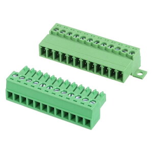 uxcell �X�N�����[�[�q��R�l�N�^ 12�s�� 3.5mm �v���O�C�����d�q���i �d�q 300V 8A �\�P�b�g�p�l����H������p