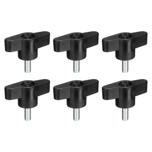 uxcell 6�� �N�����v �l�W �m�u M5 x 12mm ���[�g�� �J�[�{�� �X�`�[�� T�^ �T�� �X�N�����[ �n���h�� �N�C�b�N �����[�o�� ����� �m�u �����p