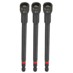 uxcell �i�b�g�h���C�o�[�h�胋�r�b�g 11/32�C���`�\�P�b�g 1/4�Z�p�V�����N 6 (150mm) �� ����6�| �C���g�\�P�b�g �����`�F���W �ӎ_������ CR-V�|�� �{���g�Z�b�^�[ �p���[�h�胋�h���C�o�[�p 3��