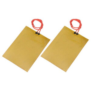 uxcell 2�� �Z�b�g �q�[�^�[ �t�B���� ���M �v���[�g 50W 24V �|���C�~�h �q�[�^�[ �p�b�h �S�� PI �q�[�^�[ �G�������g �t�B���� 135mmx95mm �q�[�^�[ �X�g���b�v �艷 �p