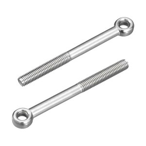 uxcell 4�� M10 x 110mm ���t�e�B���O �A�C�{���g 304 �X�e�����X �| �@�B�p �V�����_�[ �X�C���O �{���g ���t�e�B���O �����O �A�C�{���g �p�C�v���C�� �Q�[�g �o���u ���z �|�� �t�@�X�i�[ �V���o