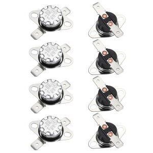 uxcell KSD301�T�[���X�^�b�g 0°C/32°F 10A �펞�J��(N.O)�����\�X�i�b�v�f�B�X�N���x�X�C�b�` 8�Z�b�g �x�[�N���C�g��
