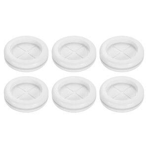 uxcell 6�Z�b�g �S���O�����b�g 1-5/8�C���`(42mm)�p 1-3/8�C���`(35mm)���a ���ʌ��v���O �����O�K�X�P�b�g �h�ΕǃP�[�u���ی�p �z���C�g