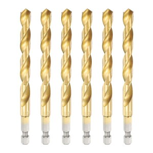 uxcell 6�s�[�X 1/4�C���` �Z�p �V�����N �`�^�� �˂��� �h���� �r�b�g 8.5mm ���a 117mm ���� �����x �| �h���� �r�b�g �d�� ���� �X�e�����X �| ���S �؍� �v���X�`�b�N �p