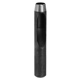 uxcell 11mm中空丸穴パンチ カーボンスチール製 革穴あけ工具 ベルト・時計バンド・ガスケット用 DIY革小物修理工具 黒