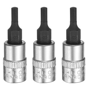 uxcell 3�Z�b�g H3 �w�b�N�X�r�b�g �\�P�b�g 1/4�C���` �p�h���C�u ���[�g�� ���� �C���p�N�g�r�b�g �p���[�i�b�g �h���C�o�[�Z�b�g S2 & CR-V �|�� �\�P�b�g ���`�F�b�g �����` �r�b�g �V���o�[ 