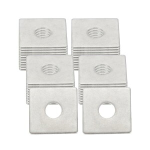 uxcell ���l�p�v���[�g���b�V���[40�Z�b�g�A���a6MM x �O�a20MM x ����1MM 304�X�e�����X�|�����p�b�h�X�y�[�T�[�K�X�P�b�g�A�{���g�p �H�� �����C���X ���݌�������A��F