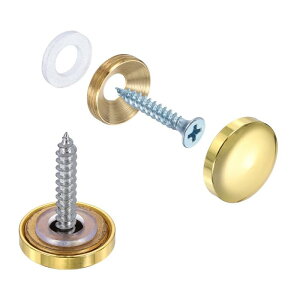 uxcell 6�Z�b�g �X�N�����[�J�o�[�L���b�v�^�J���h�[���~���[�X�N�����[�����L���b�v �T�C���L���E�n�[�h�E�F�A�E���z�p���a18mm������