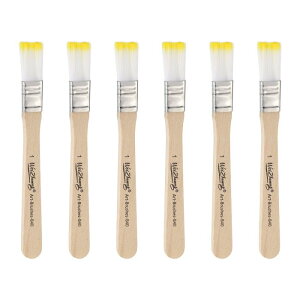 uxcell 6�{�Z�b�g ���^�y�C���g�ы� 0.4�C���` �t���b�g�^�C�v �`�b�v�ы� �ؐ��n���h�� DIY �A�[�g �Ƌ� �L���r�l�b�g �t�F���X �f�b�L �� �h�A�g�����p �C�G���[