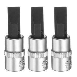 uxcell 3�Z�b�g FD7 �a�t�� �r�b�g �\�P�b�g 1/4�C���` �X�N�G�A �h���C�u ���� �G�N�X�e���V���� �C���p�N�g �r�b�g �p���[ �i�b�g �h���C�o�[ �Z�b�g S2 & CR-V �| �\�P�b�g ���`�F�b�g �����` 