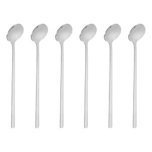 uxcell 6�Z�b�g �e�B�[�X�^�[�����O�X�v�[�� 7�C���`(17cm) 304�X�e�����X�X�`�[�� �ی^�X�[�v�X�v�[�� ���� �G�X�v���b�\�E�����E�f�U�[�g�E�V���A���E�A�C�X�N���[���E���ݕ��E�R�[�q�[�o