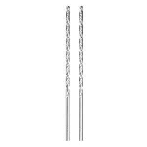 uxcell 2�Z�b�g �˂���h�����r�b�g �a4.2mm ����160mm (6.3�C���`) ���� �����x�| ���� �W���o�[�h�����r�b�g ���S���� �h�������O�H�� �؍� �v���X�`�b�N �A���~�j�E�� �������p