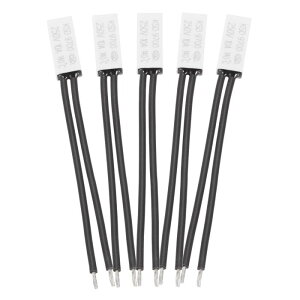 uxcell 5���� KSD9700�T�[���X�^�b�g 140°C/284°F �펞�� ���x�X�C�b�` �T�[�}���v���e�N�^�[ NC 10A 250V �v���X�`�b�N���x�R���g���[���[ �d�C�@�� ���[�^�[�@��p