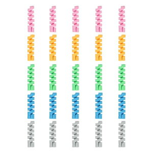 uxcell 25���� �����[�d�R�[�h�v���e�N�^�[ �_��̂���V���R���P�[�u���v���e�N�^�[ �d�b���イ�ł�/USB/�}�E�X/���C���[/�w�b�h�z��/�m�[�g�p�\�R���p �O���[/��/��/�s���N/��