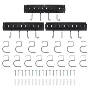 uxcell �K�[�f���c�[�����[�� 8×41cm 3�Z�b�g �K���[�W���[���[�� �t�b�N�t�� �O���[ �c�[���z���_�[ �Ǌ|�� �K���[�W �� �n�����p �d���H�� �|������ ���[��