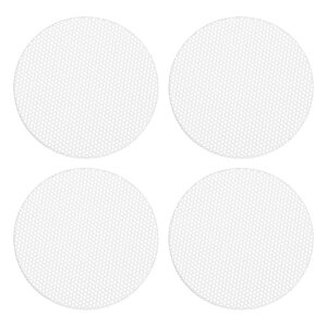 uxcell ���j�o�[�T��3�C���`�X�s�[�J�[�O�����J�o�[�i�t ���[���Ȃ��j �z���C�g���^���X�s�[�J�[���b�V�� �T�u�E�[�t�@�[���b�V���J�o�[�K�[�h�v���e�N�^�[ �J�[/�z�[���I�[�f�B�I�p 4�Z