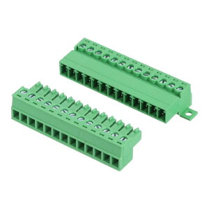 uxcell �X�N�����[�[�q��R�l�N�^ 13�s�� 3.81mm �v���O�\ �d�q���i �d�q�@��p 300V 8A �\�P�b�g�p�l����H���t�p