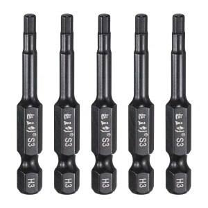 uxcell �Z�p�����`�h�����r�b�g 3 mm(H3) ���g���b�N 1/4�C���`�Z�p�V�����N ����2�C���`(50mm) S3�X�`�[�� ���Εt�� �C���p�N�g�h���C�o�[�p �X�N�����[�h���C�o�[�r�b�g �H�Ɨp �Z�p�`�d���h����