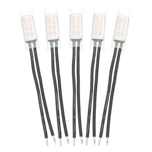 uxcell 5�� KSD9700 �T�[���X�^�b�g 125°C/257°F �펞�� ���x�X�C�b�` �T�[�}���v���e�N�^�[ NC 10A 250V ���������x�R���g���[���[ �Ɠd���i ���[�^�[�@��p