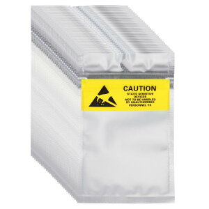 uxcell 100������ �Ód�C�h�~�� 2.8 x 4.5 �ĕ��\ ESD�V�[���h�o�b�O ���x���t�� �n�[�h�h���C�u HDD S S D �d�q�@�� �}�U�[�{�[�h�p �V���o�[