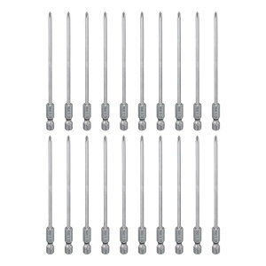 uxcell 20���� #0 �\���h���C�o�[�r�b�g PH0 1/4�C���` �Z�p�V�����N 4.3�C���` (110mm) �� ���� S2�| �H�Ɨp�O���[�h �h���C�o�[�r�b�g �\���� �d���h�����p�r�b�g 0.12�C���` (3 mm) ��