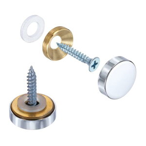 uxcell 6�Z�b�g �X�N�����[�J�o�[�L���b�v�^�J���t���b�g�~���[�p�����l�W�L���b�v �ŔE�L���E���z����p���a19mm�V���o�[�d�グ