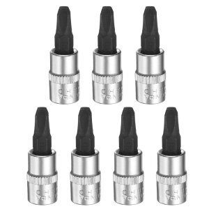 uxcell 7�s�[�X PH3 �t�B���b�v �X �r�b�g �\�P�b�g 1/4�C���` �X�N�G�A �h���C�u �N���X �w�b�h �G�N�X�e���V���� �C���p�N�g �r�b�g �p���[ �i�b�g �h���C�o�[ �Z�b�g S2 & CR-V �X�`�[�� �\�P�b�g