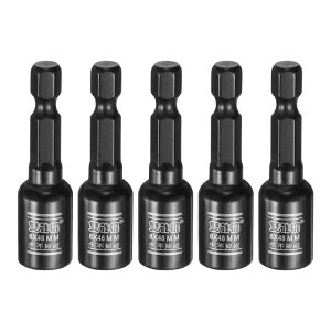 uxcell 5���� �i�b�g�h���C�o�[�h�����r�b�g 8mm ���[�g���\�P�b�g 1/4 �Z�p�V�����N 2(50mm) �� ���Εt�� 6�_�\�P�b�g �N�C�b�N�`�F���W CR-V�| �{���g�Z�b�^�[ �p���[�h�����h���C�o�[�p