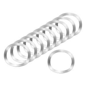 uxcell �E�F�[�u �X�v�����O ���b�V���[ 20�Z�b�g 1.54x1.22x0.02 (�O�ax���ax����) - 304 �X�e�����X�| �J�[�u�h ���b�V���[ �{���g �p �@�B�p �E�F�[�u ���b�V���[ �K�X�P�b�g (�V���o�[)