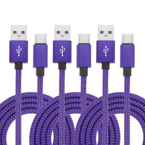 uxcell 6.56�t�B�[�g US B �^�C�v C �[�d�P�[�u�� 3�{�Z�b�g 2.4A �^�C�v-C ���� US B A �u ���P�b�g �[�d�R�[�h �f�[�^�]���P�[�u�� �^�u���b�g �X�}�z LED�f�X�N�����v �h���[���p �p�[�v��