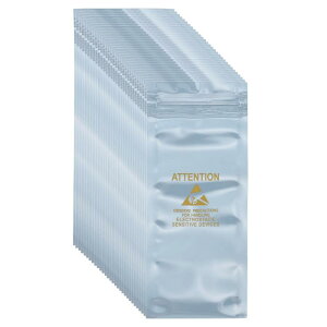 uxcell 100������ �Ód�C�h�~�o�b�O 2.4" x 5.9" �ĕ��\ ESD�V�[���h�o�b�O ���x���t�� HDD/S S D/�d�q�@��/�}�U�[�{�[�h�p �V���o�[�O���[