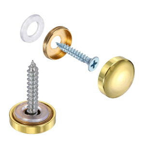 uxcell 6�Z�b�g �X�N�����[�J�o�[�L���b�v�^�J���h�[���~���[�p�����l�W�L���b�v �ŔE�L���E���z����p���a16mm�������d�グ