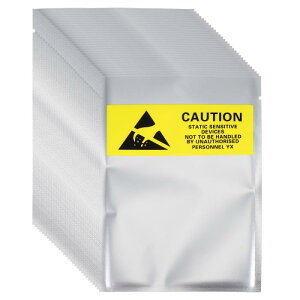 uxcell 100������ �Ód�C�h�~�� 4.1 x 5.9 �I�[�v���g�b�v ���t�� ESD�V�[���h�o�b�O ���x���t�� �n�[�h�h���C�u HDD S S D �d�q�@�� �}�U�[�{�[�h�p �V���o�[