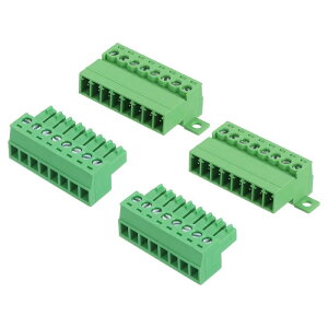 uxcell 2�� �X�N�����[�[�q��R�l�N�^ 8�s�� 3.5mm �v���O�\ �d�q���i �d�q 300V 8A �\�P�b�g�p�l�� ��H������p