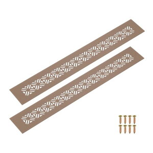 uxcell �A���~�����G�A�x���g 2�Z�b�g 350×50mm(��13.8×2�C���`) �����`���[�o�[���ʕ��O�����J�o�[ ��t�l�W�t�� �h�A�E�L���r�l�b�g�E���[�h���[�u�p ���F