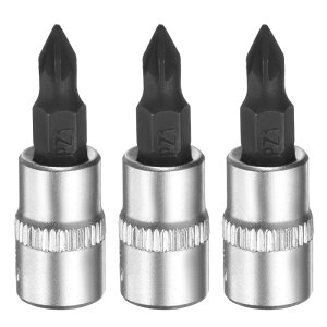 uxcell 3�� PZ1 �r�b�g �\�P�b�g 1/4�C���` �X�N�G�A �h���C�u �t�B���b�v �X �a�t�� ���� �C���p�N�g �r�b�g �p���[ �i�b�g �h���C�o�[ �Z�b�g S2 & CR-V �| �\�P�b�g ���`�F�b�g �����` �r�b�g �V��