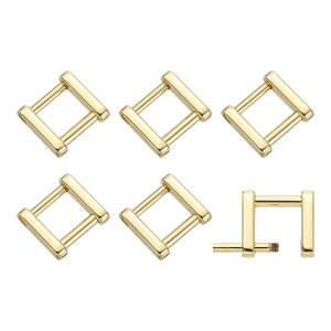 uxcell 6�s�[�X �X�N�����[ �����O �o�b�N�� 13 mm(1/2 �C���`) �����` �X�N�����[�C�� �o�b�N�� �X�g���b�v �R�l�N�^�[ �o�b�O ���[�v �����p �p�[�X �n���h�o�b�O �p ���C�g ���F
