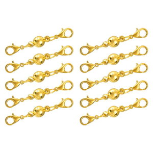 uxcell 10���� ��΃p�[�c �{�[�����ߋ��� ���u�X�^�[�N ���b�v�t�� �u���X���b�g�E�l�b�N���X�p �A�N�Z�T���[�p�[�c (6mm ��)