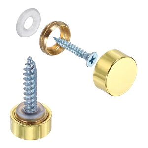 uxcell 6�Z�b�g �X�N�����[�J�o�[�L���b�v�^�J���t���b�g�~���[�p�����l�W�L���b�v �T�C���L���E���z����p���a12mm�������d�グ