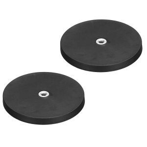 uxcell 2�� 3.5�a �S���R�[�g�}�O�l�b�g 88LBS �σX�N���b�` �t���b �N�}�O�l�b�g�x�[�X 1/4-20UNC ���X�l�W�X�^�b�h���i�b�g�t�� �J���� ���C�g�o�[ �~���[ �c�[���p�}�O�l�b�g�z���_�[