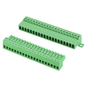 uxcell �X�N�����[�[�q��R�l�N�^ 20�s�� 3.5mm �v���O�C�����d�q���i �d�q�@��p 300V 8A �\�P�b�g�p�l����H����t���p