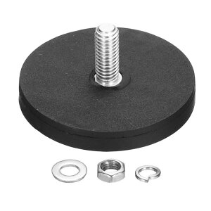uxcell 1.7�a �S���R�[�e�B���O���� 19LBS�σX�N���b�` �t���b �N�}�O�l�b�g�x�[�X M6�I�X�l�W�X�^�b�h&�i�b�g�t �J�����E���C�g�o�[�E�~���[�E�H��p�}�O�l�b�g�z���_�[