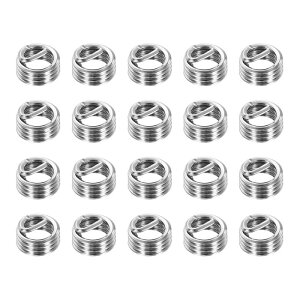 PATIKIL ���C���[�X���b�h�C���T�[�g M4x0.7 ���g���b�N 1D 4mm20�� 304�X�e�����X�|������R�C�����C���[�X�N�����[�X���b�h�X���[�u�V�[�X�@�B���u�����ԏC���p