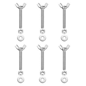 PATIKIL M8-1.25 x 50 mm �E�B���O�o�^�t���C�X�N�����[6�� 304�X�e�����X�X�`�[���E�B���O�i�b�g����у{���g�@�B�p�t�@�X�i�[�T���n���h�X�N�����[�d�q�@��DIY�c�[���p�V���o�[