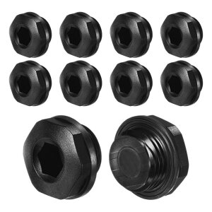 M METERXITY 10�p�b�N �C���i�[�w�b�N�X�w�b�h�p�C�v�v���O�G���h�L���b�v�AM16x1.5mm�i�C�����K�[�f���z�[�X�X�g�b�p�[�R�l�N�^�[�v���O�A�p�C�v�G���h���I�����邽�߂̃V�[�������O�t���y��