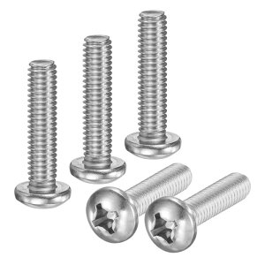 M METERXITY 5�p�b�N 5/16-18x1-3/8 �p���w�b�h�}�V���X�N�����[ 304�X�e�����X�X�`�[�� �v���X�h���C�u �p���w�b�h�X�N�����[ �N���X�w�b�h ���S�ɂ˂����܂ꂽ�{���g �d�q�@��/�Ƌ�p �V���o�[